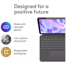 Logitech Combo Touch iPad Pro 12.9 Inch Tablet Case - Grey - 8