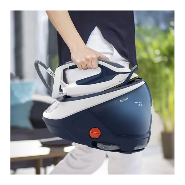 TEFAL Pro Express Protect GV9221G0 Steam Generator Iron - White & Blue - 5