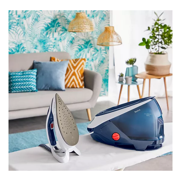 TEFAL Pro Express Protect GV9221G0 Steam Generator Iron - White & Blue - 6