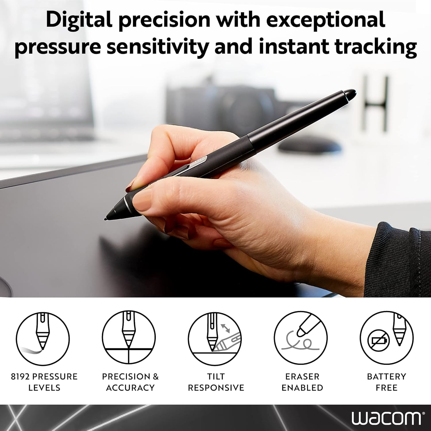 Wacom Pro Pen 2 (KP504E) - Compatible Cintiq Pro & MobileStudio Pro,Black - 3