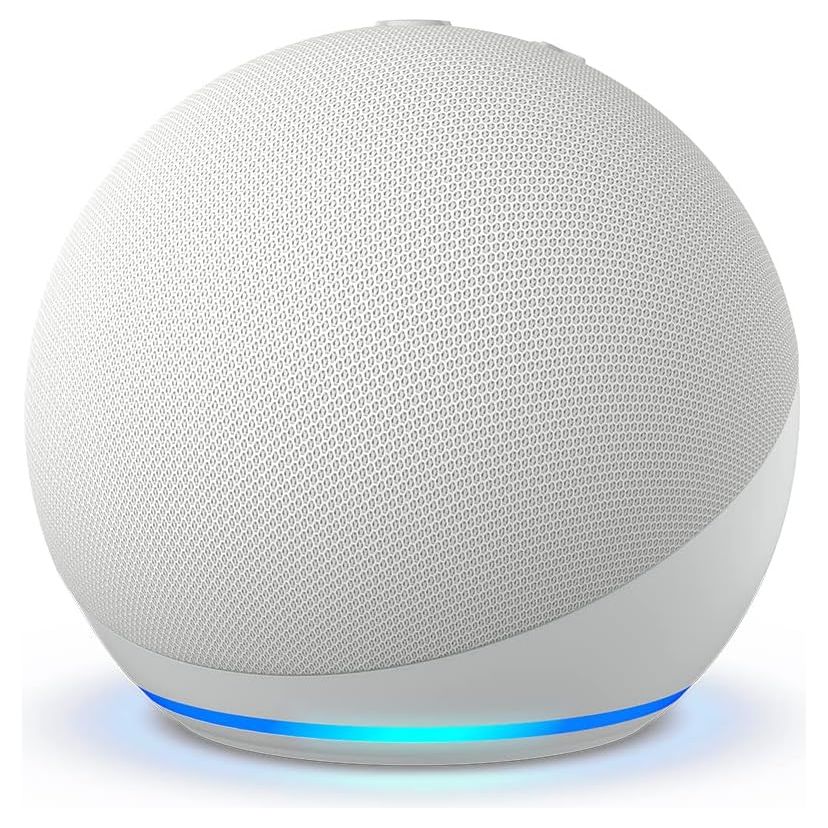 AMAZON Echo Dot (5th Gen) Smart Speaker with Alexa - Glacier White - 1