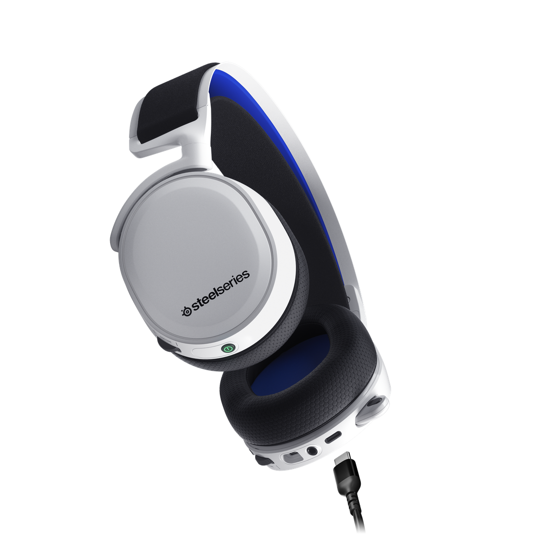 STEELSERIES Arctis 7P+ Wireless 7.1 White Gaming Headset - 1
