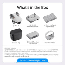 DJI Mini 4K Fly More Combo, Drone with 4K UHD Camera for Adults, Under 249 g, 3-Axis Gimbal Stabilization, 10km Video Transmission, Auto Return, 3 Batteries for 93-Min Max Flight Time, QuickShots  - 4