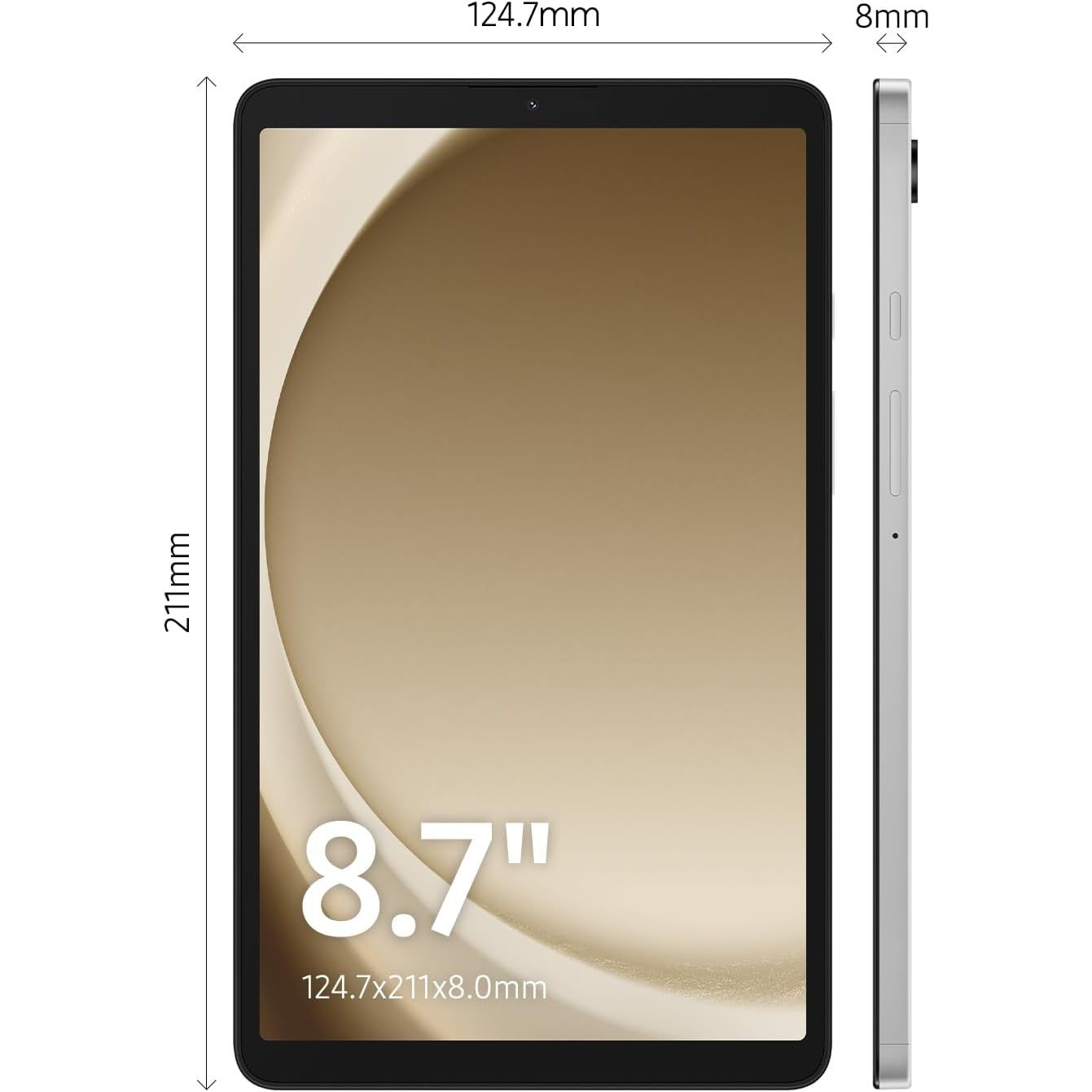 Samsung Galaxy Tab A9, 4GB RAM, 64GB Storage, Wi-Fi, Silver - 4