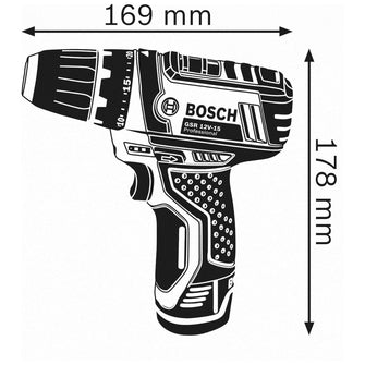 Bosch Professional 12V System GSR 12V-15 cordless drill/driver (excluding batteries and charger, in carton) - 3