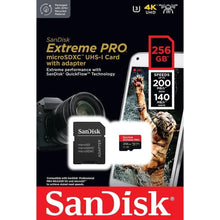 SanDisk Extreme Pro 256GB microSDXC Card UHS-I U3 A2 V30 - 4