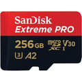 SanDisk Extreme Pro 256GB microSDXC Card UHS-I U3 A2 V30 - 1