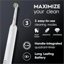 Oral-B Pro Series 3 Pink Electric Toothbrush, 1 Toothbrush Head, 1 Travel Case, Designed by Braun - 4