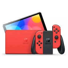Nintendo Switch OLED Model Console - Mario Red Edition [Legendary Fishing Dowload Code Free]  - 2