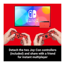Nintendo Switch OLED Model Console - Mario Red Edition [Legendary Fishing Dowload Code Free]  - 5