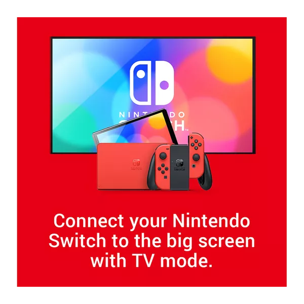 Nintendo Switch OLED Model Console - Mario Red Edition [Legendary Fishing Dowload Code Free]  - 6