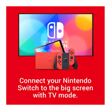 Nintendo Switch OLED Model Console - Mario Red Edition [Legendary Fishing Dowload Code Free]  - 6
