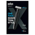 BRAUN Series X XT3100 Wet & Dry Beard Trimmer - Black - 1