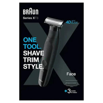 BRAUN Series X XT3100 Wet & Dry Beard Trimmer - Black - 1