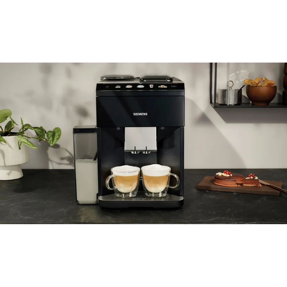 SIEMENS TQ515GB9 EQ500 Bean to Cup Fully Automatic Coffee Machine - Piano Black - 3