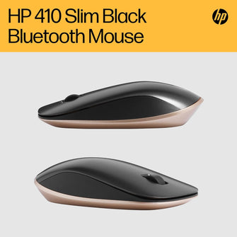 HP 410 Slim Silver Wireless Optical Mouse - Black - 8