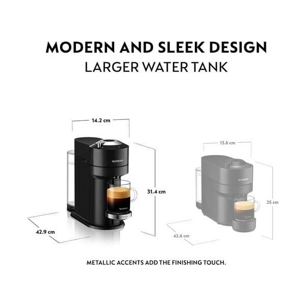 NESPRESSO by Krups Vertuo Next XN910840 Pod Coffee Machine - Black - 4