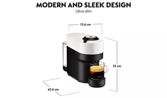 NESPRESSO by Krups Vertuo Pop XN920140 Smart Coffee Machine - White - 3