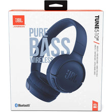 JBL Tune510BT Wireless On-Ear Headphones with Bluetooth 5.0 and Speed Charge, Up to 40 Hours Battery Life, Blue - 4