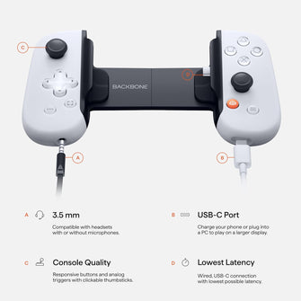 BACKBONE One Mobile Gaming Controller for Android and iPhone 15 Series (USB-C) - PlayStation Edition - 2nd Gen - Turn Your Phone into a Gaming Console - Play PlayStation, Xbox, Call of Duty & More  - 6