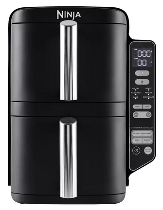Ninja Double Stack SL300UK 7.6L Air Fryer - Black - 1