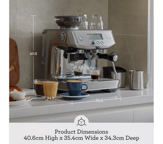 SAGE the Barista Pro SES878 Espresso Coffee Machine - Stainless Steel - 3