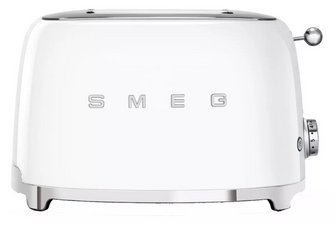Smeg TSF01WHUK 50's Style Retro 2 Slice Toaster - White - 1