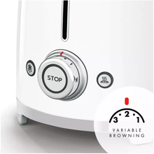 Smeg TSF01WHUK 50's Style Retro 2 Slice Toaster - White - 4