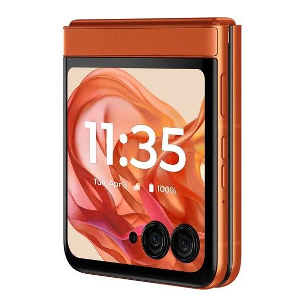 MOTOROLA Razr 50, 256 GB Spritz Orange - Unlocked - 7