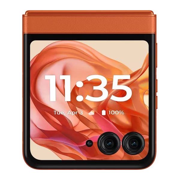 MOTOROLA Razr 50, 256 GB Spritz Orange - Unlocked - 9