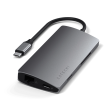 SATECHI Multiport Adapter 4K V2 6-port USB-C Connection Hub - Space Grey - 1