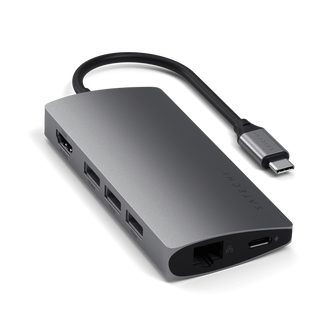 SATECHI Multiport Adapter 4K V2 6-port USB-C Connection Hub - Space Grey - 2