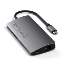 SATECHI Multiport Adapter 4K V2 6-port USB-C Connection Hub - Space Grey - 3