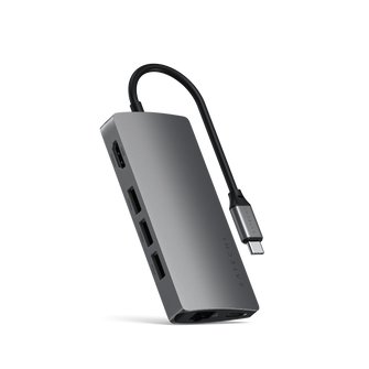 SATECHI Multiport Adapter 4K V2 6-port USB-C Connection Hub - Space Grey - 4