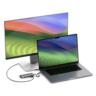 SATECHI Multiport Adapter 4K V2 6-port USB-C Connection Hub - Space Grey - 5