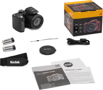KODAK Pixpro Astro Zoom AZ405 - Digital Bridge Camera, 42x Zoom, 24 mm Wide-angle Lens, 20 Megapixels, 3" LCD Display, 1080p Full HD Video, OIS, AA Battery - Black  - 8