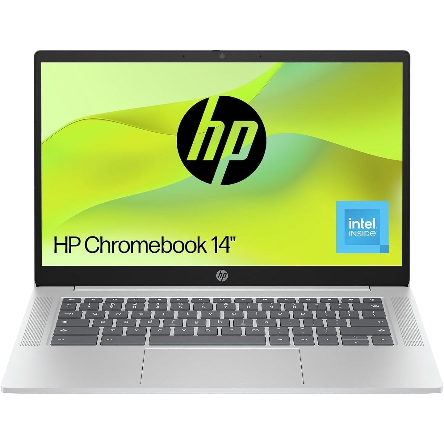 HP Chromebook 14a-nf0002na - 14in HD - Intel N100 - 4GB RAM - 128GB SSD - Silver - 6