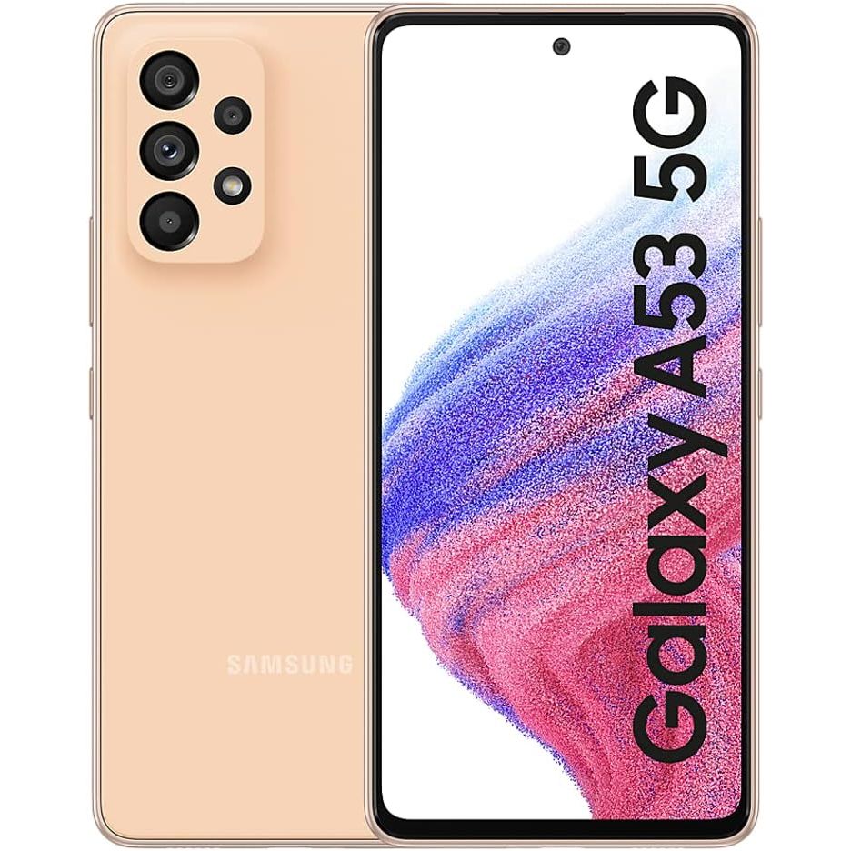 Samsung Galaxy A53 5G 128GB, 6GB RAM Peach- Unlocked  - 1