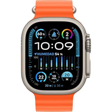 Apple Watch Ultra 2 [GPS + Cellular, 49mm] Smartwatch, Rugged Titanium Case, Orange Ocean Band - 2