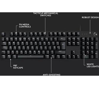 LOGITECH G413 SE Mechanical Gaming Keyboard - Black - 6
