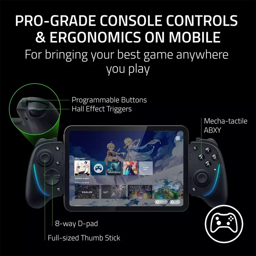 Razer Kishi Ultra USB-C Gaming Controller For Mobile - Black - 5