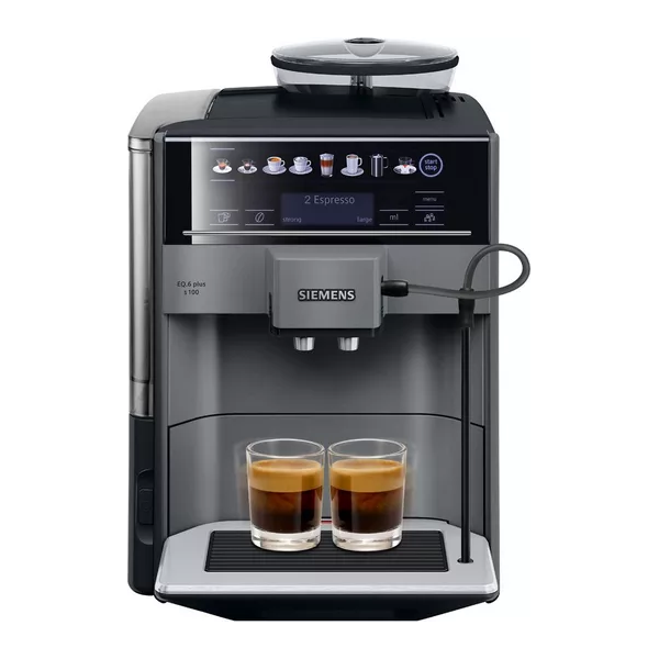 SIEMENS TE651209GB EQ6 S100 Bean to Cup Coffee Machine - Titanium - 1
