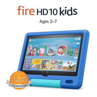 AMAZON Fire HD10 Kids 10.1” (ages 3-7) Tablet (2023) – 32 GB, Blue - 1