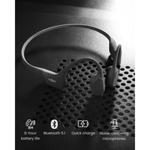 SHOKZ OpenRun Bone Conduction Headphones, Open-Ear Bluetooth Sports Earphones with Mic, IP67 Waterproof Wireless Headset for Running and Workout, 8H Playtime, USB-C - Black, Sport headband  - 5