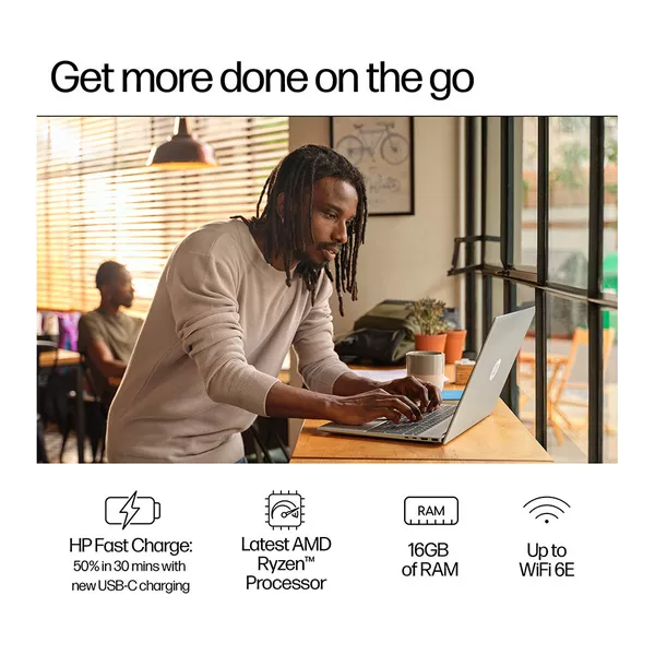HP Pavilion 16-ag0508sa 16" Laptop - AMD Ryzen 5, 512 GB SSD, Sky Blue (Used) [Comes with 3rd party Charger] - 5