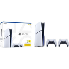 PlayStation 5 Slim Disc Console with Two Dual Sense Wireless Controllers - 1