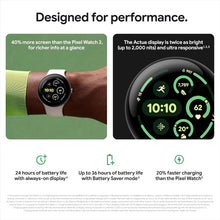 Google Pixel Watch 3 (45 mm) – Android smartwatch with heart rate tracking, advanced running from Fitbit, fitness insights, 24-hour battery – Matte Black Aluminium Case – Obsidian band – Wi-Fi  - 4