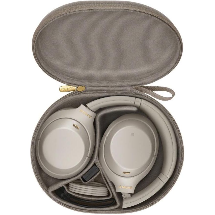 Sony WH-1000XM4 Noise Cancelling Wireless Headphones - 30 hours battery life - Over Ear style - Optimised for Alexa and the Google Assistant - with built-in mic for phone calls - Silver  - 9