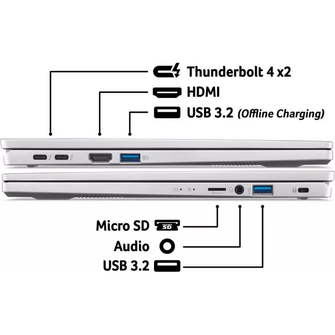 ACER Swift Go 14" Laptop - Intel® Core™ i5, 512 GB SSD, Silver - 5