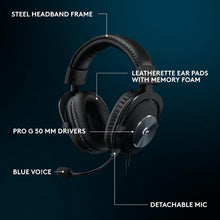 Logitech G Pro X SE Wired Gaming Headset with Microphone: Detachable Mic, DTS Headphone:X 7.1, Memory Foam Ear Pads, 50 mm Drivers, USB DAC Incl., for PC, Xbox One, Xbox Series X|S, PS5, PS4 - Black  - 7